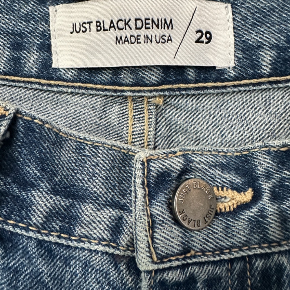 Just Black Denim Jeans - Relaxed Straight - Picture 3 of 5